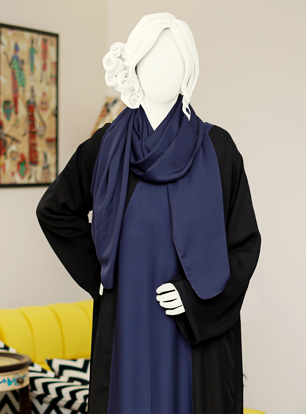 BKA-002 - NAVY BLUE WITH BLACK